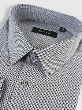 СОРОЧКА МУЖСКАЯ PEPLOS SH25184-SL СЕРЫЙ