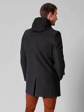 ПАЛЬТО МУЖСКОЕ PEPLOS OW2104-CT СЕРЫЙ