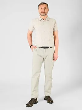 ТРИКОТАЖНАЯ РУБАШКА МУЖСКАЯ PEPLOS KN23SH009 БЕЖЕВЫЙ