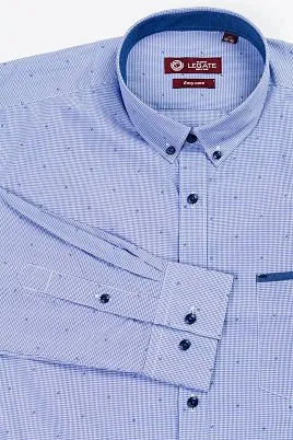 СОРОЧКА МУЖСКАЯ MAJESTIC LEGATE SH19076-SL СИНИЙ