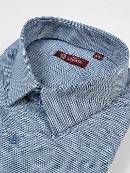 СОРОЧКА МУЖСКАЯ MAJESTIC LEGATE SH23138-SL СИНИЙ (ТРИКОТАЖНАЯ)