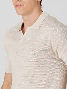 ТРИКОТАЖНАЯ РУБАШКА С ШЕРСТЬЮ KN26SH036 БЕЖЕВАЯ