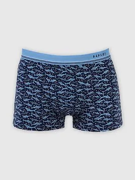 ТРУСЫ БОКСЕРЫ МУЖСКИЕ PEPLOS UW22010-BX ТЕМНО-СИНИЙ