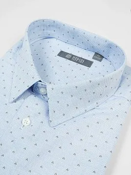 СОРОЧКА МУЖСКАЯ PEPLOS SH23074-SL ГОЛУБОЙ