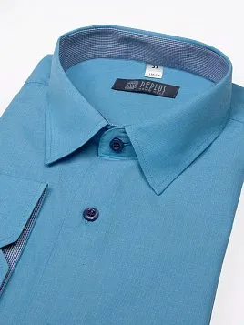 СОРОЧКА ПОДРОСТКОВАЯ PEPLOS SH19T241-SL ГОЛУБОЙ