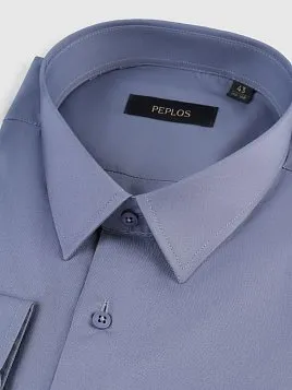 СОРОЧКА МУЖСКАЯ PEPLOS SH25186-R СЕРЫЙ