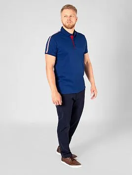 РУБАШКА-ПОЛО МУЖСКАЯ PEPLOS TS21010-P ТЕМНО-СИНИЙ