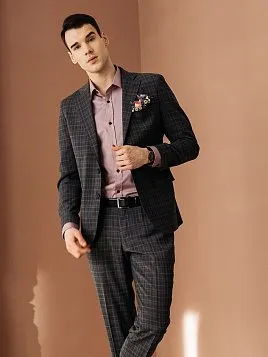 КОСТЮМ МУЖСКОЙ PEPLOS SU21019-R ТЕМНО-СЕРЫЙ