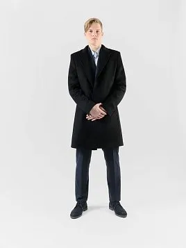ПАЛЬТО МУЖСКОЕ PEPLOS OW2503-CT ЧЁРНЫЙ