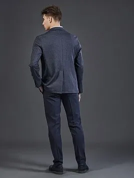 ТРИКОТАЖНЫЙ ПИДЖАК JA26144-R ТЕМНО-СИНИЙ