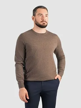 ДЖЕМПЕР МУЖСКОЙ PEPLOS KN25J039 КОРИЧНЕВЫЙ