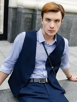 ЖИЛЕТ МУЖСКОЙ PEPLOS V24013-002 ТЕМНО-СИНИЙ