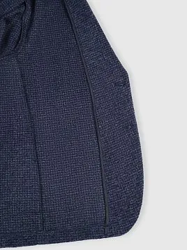 ШЕРСТЯНОЙ ПИДЖАК ИЗ ТРИКОТАЖНОГО ПОЛОТНА JA26105-R СИНИЙ