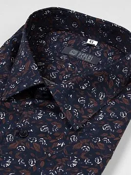 СОРОЧКА МУЖСКАЯ PEPLOS SH21167-SL ТЕМНО-СИНИЙ