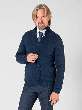 КАРДИГАН МУЖСКОЙ PEPLOS KN22C009 СИНИЙ КАРДИГАН МУЖСКОЙ PEPLOS KN22C009 СИНИЙ