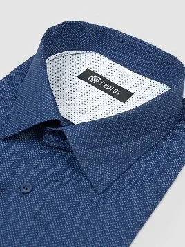 СОРОЧКА МУЖСКАЯ PEPLOS SH22138-R ТЕМНО-СИНИЙ