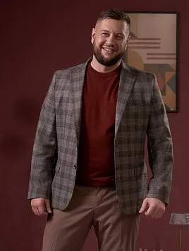 СЕРЫЙ МУЖСКОЙ ПИДЖАК JA26145-R 