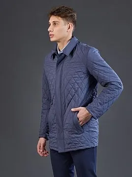 УДЛИНЕННАЯ СИНЯЯ КУРТКА OW2626-JА