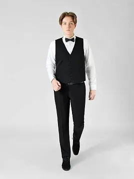 КОСТЮМ МУЖСКОЙ PEPLOS SU23099-SL ЧЁРНЫЙ (ЖИЛЕТ ОТДЕЛЬНО)