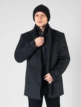 ПАЛЬТО МУЖСКОЕ PEPLOS OW2205-CT СЕРЫЙ