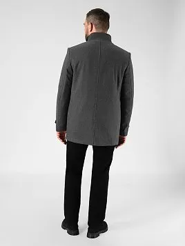 ПАЛЬТО МУЖСКОЕ PEPLOS OW2405-CT ТЕМНО-СЕРЫЙ