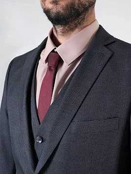 КОСТЮМ МУЖСКОЙ PEPLOS SU24007-SL ТЕМНО-СЕРЫЙ