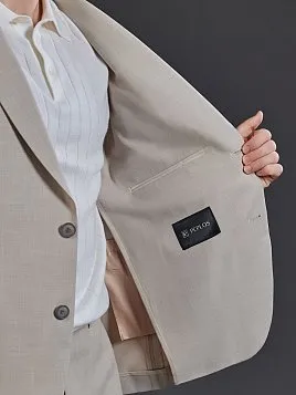 ЛЕТНИЙ МУЖСКОЙ КОСТЮМ PEPLOS SU26806-R БЕЖЕВЫЙ