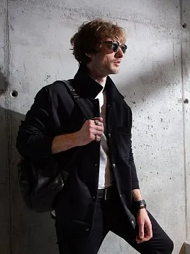 ПИДЖАК-КУРТКА МУЖСКОЙ PEPLOS JA23118 ЧЁРНЫЙ