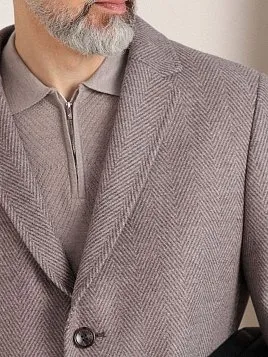 ПАЛЬТО МУЖСКОЕ PEPLOS OW2552-OV БЕЖЕВЫЙ