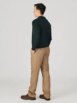 ТРИКОТАЖАЯ РУБАШКА KN26SH054 ТЕМНО-ЗЕЛЕНАЯ