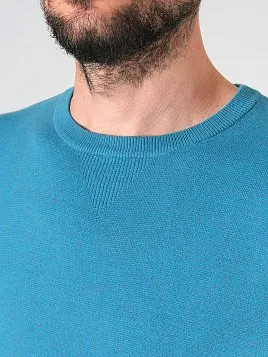 ДЖЕМПЕР МУЖСКОЙ PEPLOS KN24J021 ГОЛУБОЙ