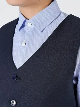 ЖИЛЕТ ДЛЯ МАЛЬЧИКА PEPLOS V23J013-350 СИНИЙ