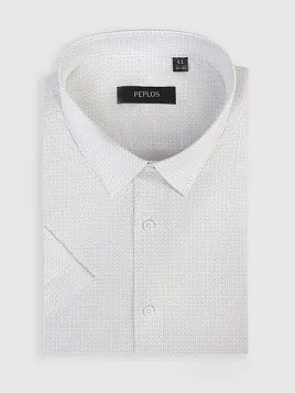 СОРОЧКА МУЖСКАЯ PEPLOS SH25014-K-SL БЕЛЫЙ