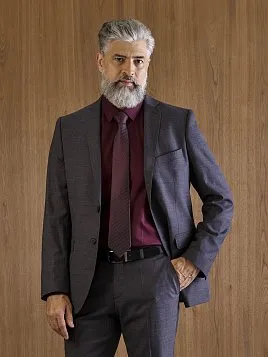 МУЖСКОЙ КОСТЮМ SU26017-R СЕРЫЙ