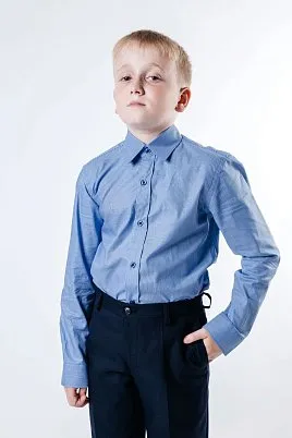 СОРОЧКА ДЛЯ МАЛЬЧИКА MAJESTIC LEGATE SH19J132-C СИНИЙ