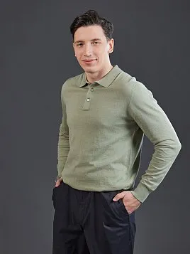 ТРИКОТАЖНАЯ РУБАШКА KN26SH057 ЗЕЛЕНАЯ