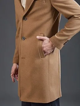 ПАЛЬТО ИЗ ШЕРСТИ В ОТТЕНКЕ КЭМЕЛ OW26213-CT