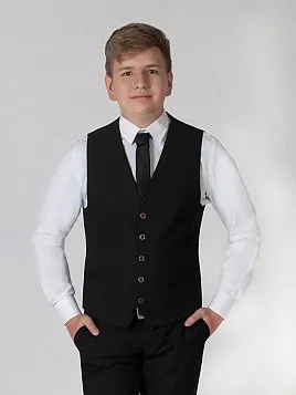 ЖИЛЕТ ПОДРОСТКОВЫЙ PEPLOS V19T018 ЧЕРНЫЙ