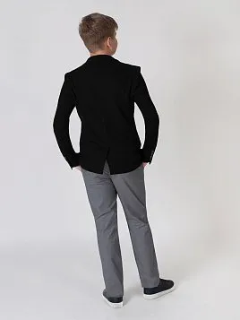 ПИДЖАК ПОДРОСТКОВЫЙ PEPLOS JA20T035 ЧЕРНЫЙ (Трикотажный)