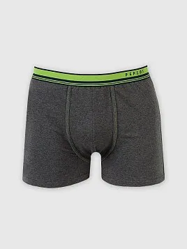 ТРУСЫ БОКСЕРЫ МУЖСКИЕ PEPLOS UW22005-BX СЕРЫЙ