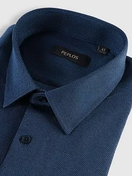 СОРОЧКА МУЖСКАЯ PEPLOS SH25245-SL ТЕМНО-СИНИЙ