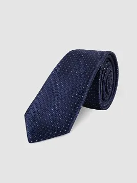 ГАЛСТУК МУЖСКОЙ PEPLOS ТЕМНО-СИНИЙ. МИКРОДИЗАЙН (250/157492-5)