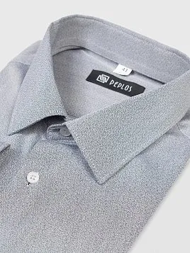 СОРОЧКА МУЖСКАЯ PEPLOS SH22091-С СЕРЫЙ