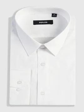 СОРОЧКА МУЖСКАЯ PEPLOS SH25001-SL БЕЛЫЙ