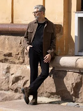 БРЮКИ МУЖСКИЕ PEPLOS TR25014-220 ЧЁРНЫЙ