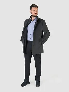 ПАЛЬТО МУЖСКОЕ PEPLOS OW2406-CT ТЕМНО-СЕРЫЙ