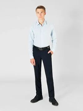 БРЮКИ ПОДРОСТКОВЫЕ PEPLOS TR22T006-282 СИНИЙ (Утепленные/Флис)