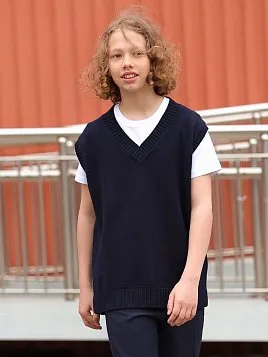 ЖИЛЕТ ПОДРОСТКОВЫЙ PEPLOS JKN25V002 ТЕМНО-СИНИЙ