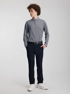 РУБАШКА-ПОЛО С ДЛИННЫМ РУКАВОМ ПОДРОСТКОВАЯ PEPLOS TSP25T012-R СЕРЫЙ