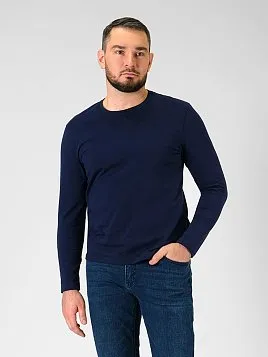 ФУТБОЛКА МУЖСКАЯ С ДЛИННЫМ РУКАВОМ PEPLOS TS24202-L ТЕМНО-СИНИЙ